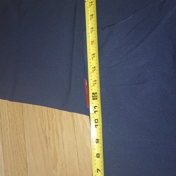 PANTS BY JM COLLECTION DARK BLUE SIZE 14 - Picture 8 of 12